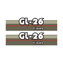 Sticker | Stickerset Kubota GL26 | GL | Grandel Series