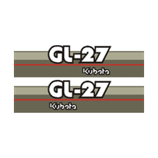 Sticker | Stickerset Kubota GL27 | GL | Grandel Series