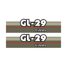 Sticker | Stickerset Kubota GL29 | GL | Grandel Series